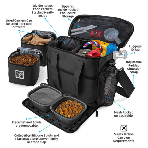 mobile dog gear week away tote pet travel bag