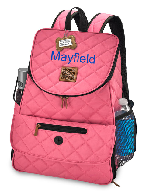 Personalized Weekender Backpack Pink