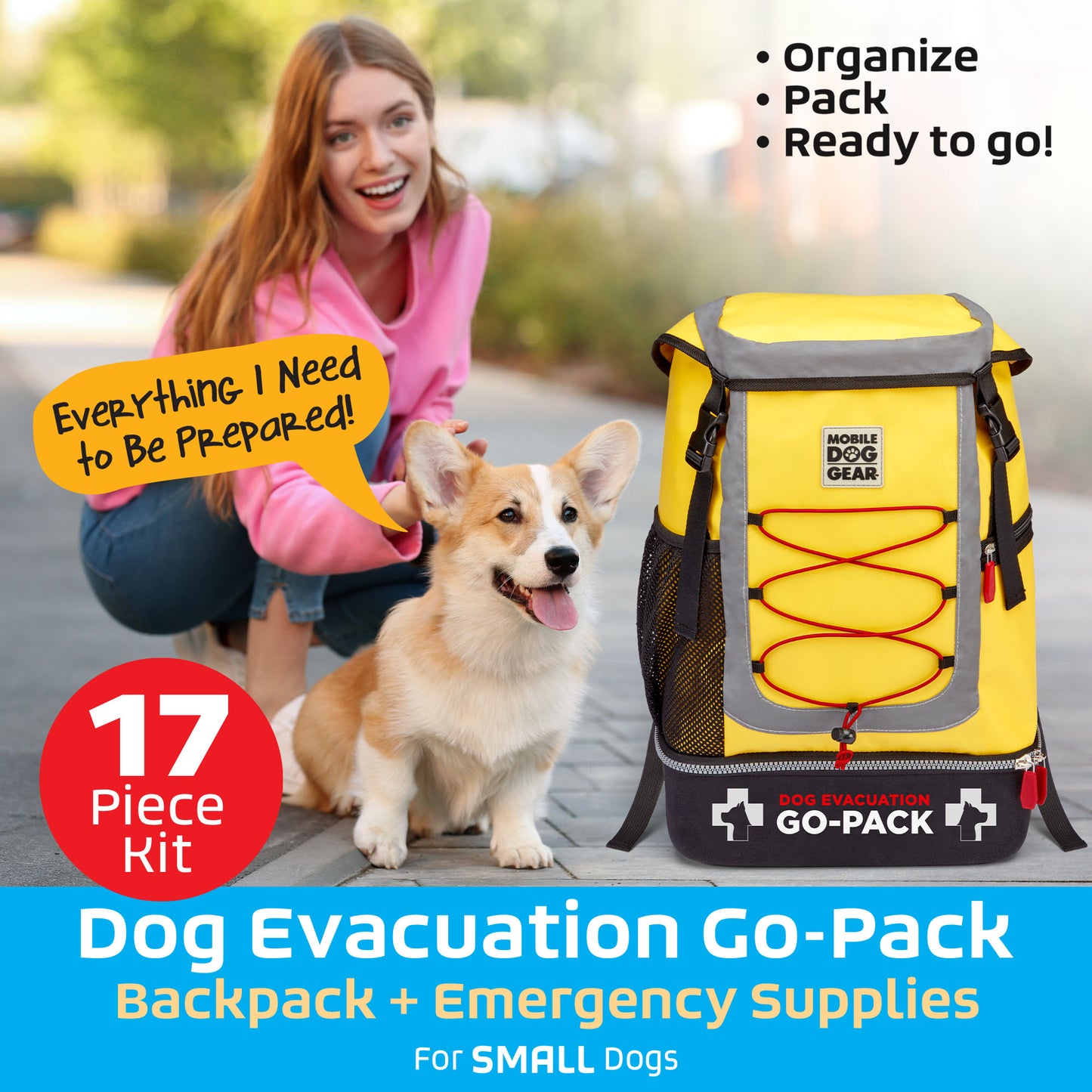 Small Dog Evacuation Go-Pack